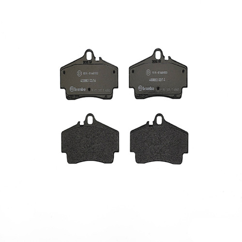 PRIME Low-Met Brake Pad Set for 1997-2020 Porsche (911, Boxster, Cayman, 718 Boxster) P65008 - front view