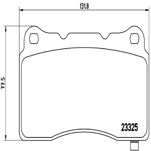 PRIME Low-Met Brake Pad Set for 2008-2024 Hyundai/Tesla/Buick (Genesis Coupe, Roadster, Regal, XTS) P59079 - diagram