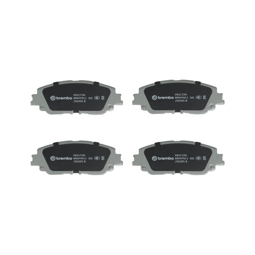 PRIME Ceramic Brake Pad Set for 2019-2025 Lexus/Toyota (UX200, UX250h, Camry, C-HR) P83172N - back view