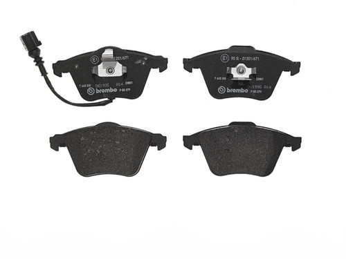 PRIME Low-Met Brake Pad Set for 2006-2012 Volkswagen (Passat, Rabbit, R32, GTI) P85079