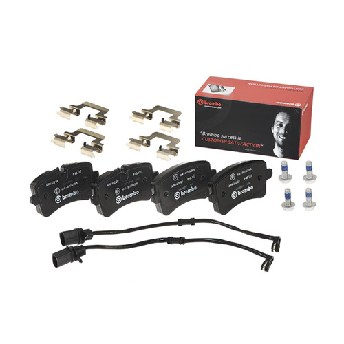 PRIME Low-Met Brake Pad Set for 2011-2018 Audi (A8 Quattro, A6, S8, A6 Quattro) P85117 - back view
