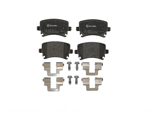 PRIME Low-Met Brake Pad Set for 2005-2017 Audi/Volkswagen (A4, A4 Quattro, A6 Quattro, S4) P85073 - back view