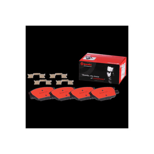 PRIME Ceramic Brake Pad Set for 2016-2020 Chevrolet/Buick/GMC (Malibu, LaCrosse, Equinox, Terrain) P07016N - kit contents