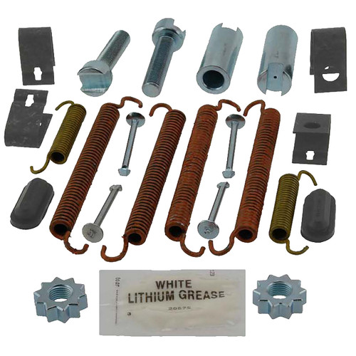 Drum Brk HDW Pro Kit Brake Hardware for 2007-2024 Jeep/Dodge (Wrangler, Nitro, Liberty, Wrangler JK) H7353 - front view