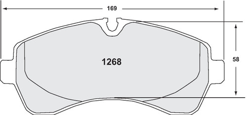 Brake Pads for 2004-2022 Freightliner/Mercedes-Benz/Workhorse (Sprinter 3500, P32, P42, W16) 1268.10