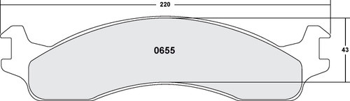 Brake Pads for 1995-2007 Dodge/Ford (B2500, B3500, E-250, E-350 Super Duty) 0655.20