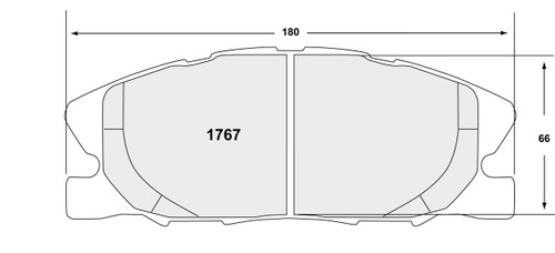 Includes Hardware Brake Pads for 2014-2020 Dodge (Charger) 1767.20