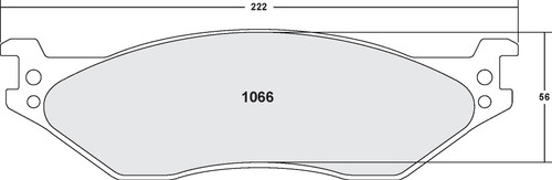 Includes Hardware Brake Pads for 2005-2016 Ford/International (F-450 Super Duty, F-550 Super Duty, LCF, CF500) 1066.10