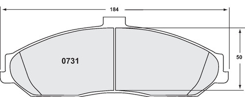 Brake Pads for 1997-2013 Chevrolet/Cadillac/Pontiac (Corvette, XLR, GTO) 0731.20