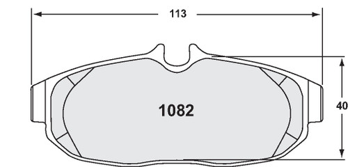 Includes Hardware Brake Pads for 2005-2014 Ford (Mustang) 1082.10