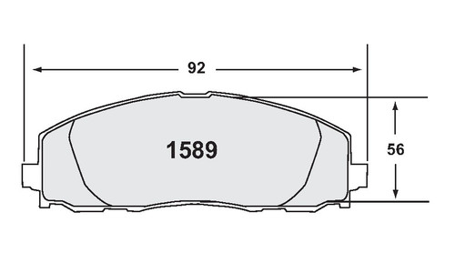 Includes Hardware Brake Pads for 2012-2022 Dodge/Chrysler/Jeep (Journey, Pacifica, Grand Caravan, Wrangler) 1589.20