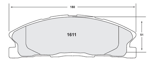 Includes Hardware Brake Pads for 2013-2019 Ford/Lincoln (Taurus, MKS, MKT, Police Interceptor Sedan) 1611.20