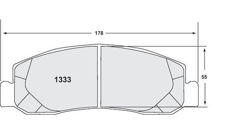 Includes Hardware Brake Pads for 2012-2014 Ford (F-250 Super Duty, F-350 Super Duty) 1333.11
