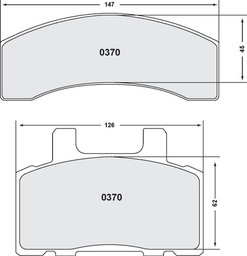 Includes Hardware Brake Pads for 1988-2002 Dodge/Chevrolet/GMC (Ram 2500, C2500, C2500 Suburban, C3500) 0370.20