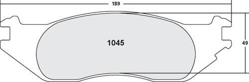 Brake Pads for 2004-2007 Ford (E-150 Club Wagon, E-150) 1045.10