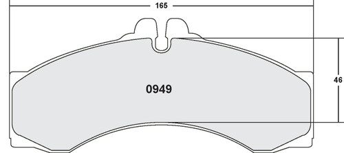 Brake Pads for 2003-2006 Dodge (Sprinter 3500) 0949.10