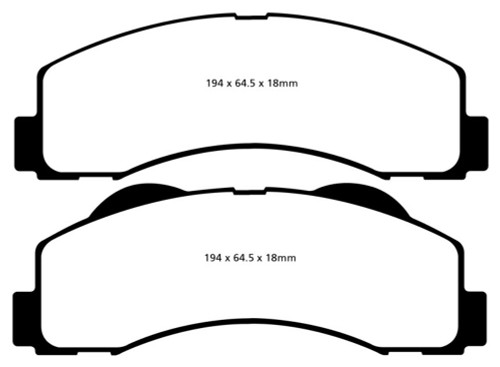 EBC 15+ Ford Expedition 3.5 Twin Turbo 2WD Ultimax2 Front Brake Pads