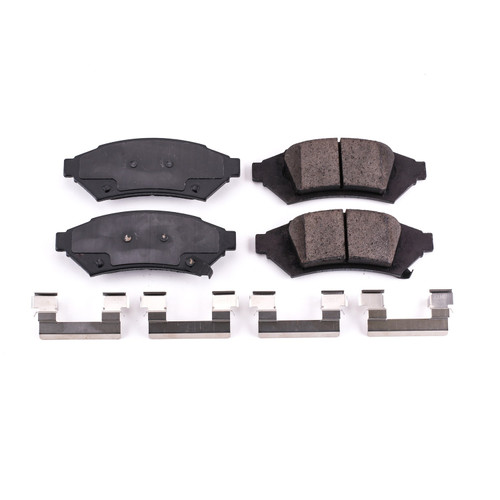 Front Z17 Low-Dust Ceramic Brake Pads with Hardware 17-1000