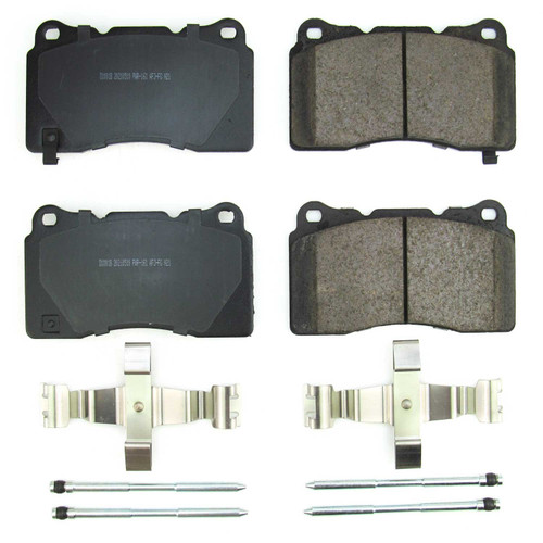 Front Z17 Low-Dust Ceramic Brake Pads with Hardware 17-1001B