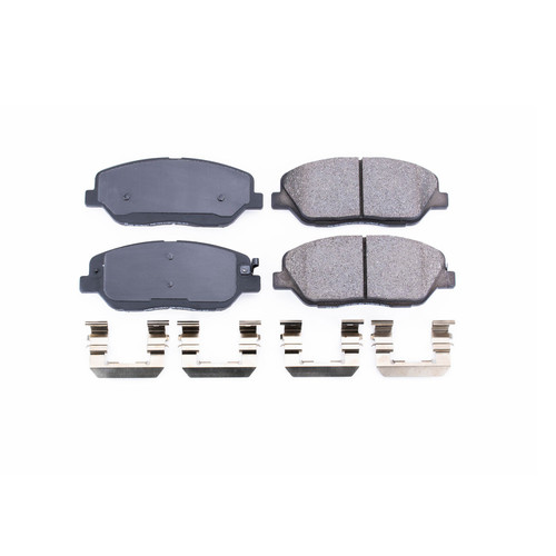 Front Z17 Low-Dust Ceramic Brake Pads with Hardware 17-1385