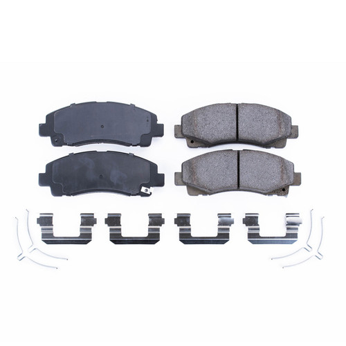Front Z17 Low-Dust Ceramic Brake Pads with Hardware 17-1584