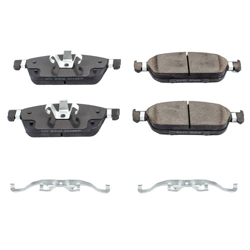 Front Z17 Low-Dust Ceramic Brake Pads with Hardware 17-1771