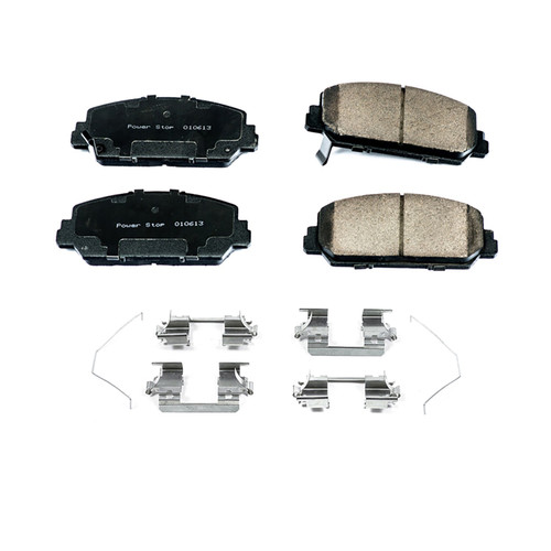 Front Z17 Low-Dust Ceramic Brake Pads with Hardware 17-1625