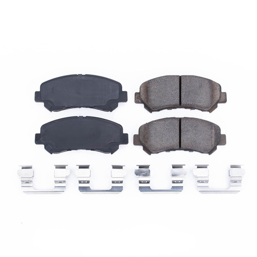 Front Z17 Low-Dust Ceramic Brake Pads with Hardware 17-1374