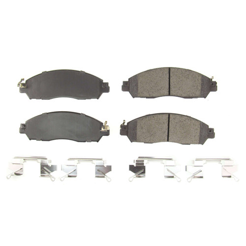 Front Z17 Low-Dust Ceramic Brake Pads with Hardware 17-2138