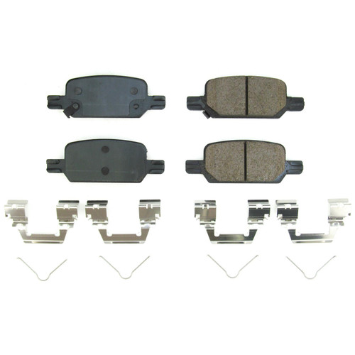 Rear Z17 Low-Dust Ceramic Brake Pads with Hardware 17-2370