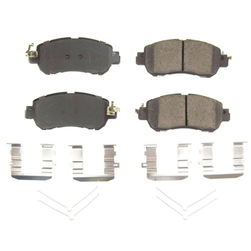Front Z17 Low-Dust Ceramic Brake Pads with Hardware 17-2038