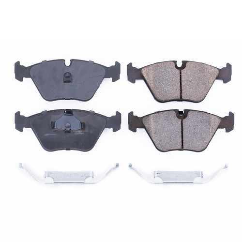 Front Z17 Low-Dust Ceramic Brake Pads with Hardware 17-394