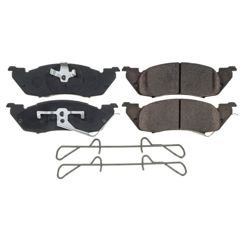 Front Z17 Low-Dust Ceramic Brake Pads with Hardware 17-529