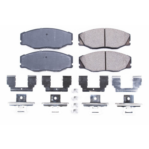 Front Z17 Low-Dust Ceramic Brake Pads with Hardware 17-604