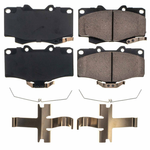 Front Z17 Low-Dust Ceramic Brake Pads with Hardware 17-436