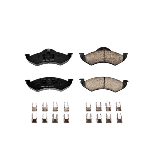 Front Z17 Low-Dust Ceramic Brake Pads with Hardware 17-820