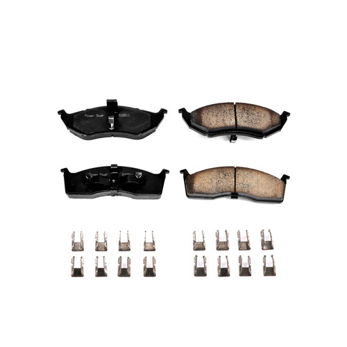 Front Z17 Low-Dust Ceramic Brake Pads with Hardware 17-591