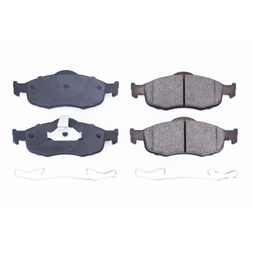 Front Z17 Low-Dust Ceramic Brake Pads with Hardware 17-648