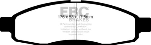EBC 05-06 Infiniti QX56 5.6 (Bosch) Greenstuff Front Brake Pads
