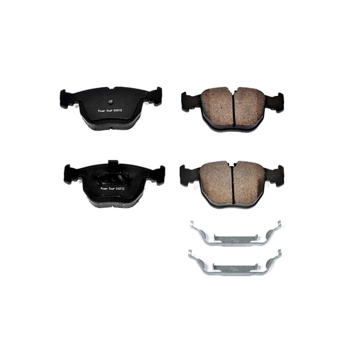 Front Z17 Low-Dust Ceramic Brake Pads with Hardware 17-681