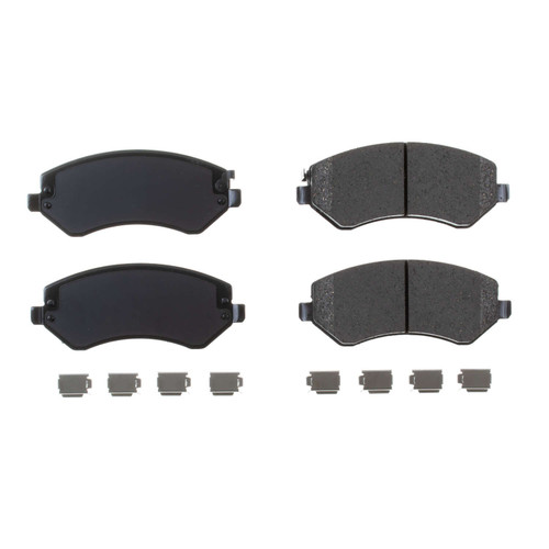 Front Z17 Low-Dust Ceramic Brake Pads with Hardware 17-856