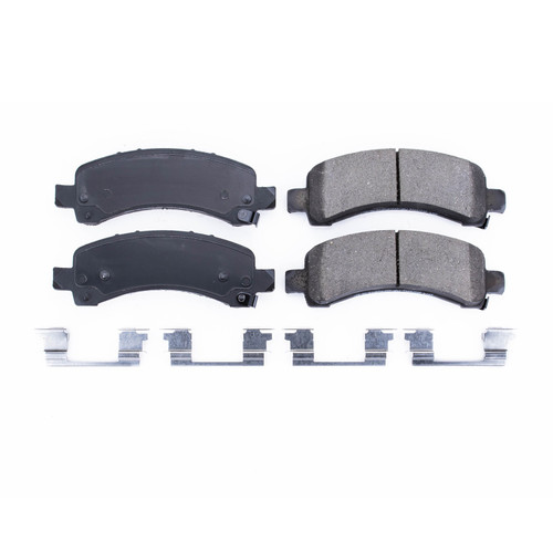 Rear Z17 Low-Dust Ceramic Brake Pads with Hardware 17-974