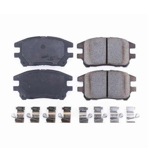 Front Z17 Low-Dust Ceramic Brake Pads with Hardware 17-930