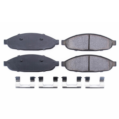 Front Z17 Low-Dust Ceramic Brake Pads with Hardware 17-997
