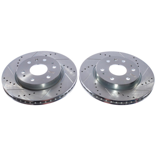 - Drilled and Slotted Rotor Pair AR82212XPR - front view