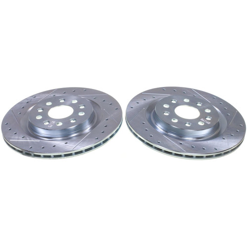 - Drilled and Slotted Rotor Pair AR83115XPR - front view