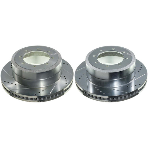 - Drilled and Slotted Rotor Pair AR85225XPR - front view