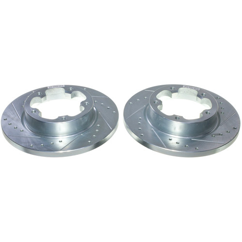 - Drilled and Slotted Rotor Pair AR85218XPR - front view