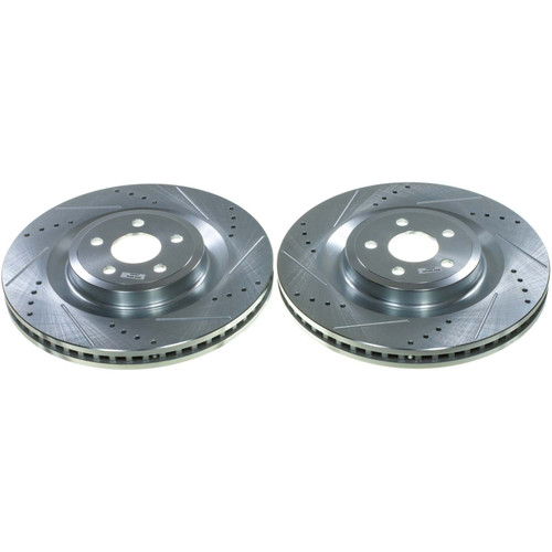 - Drilled and Slotted Rotor Pair AR85219XPR - front view
