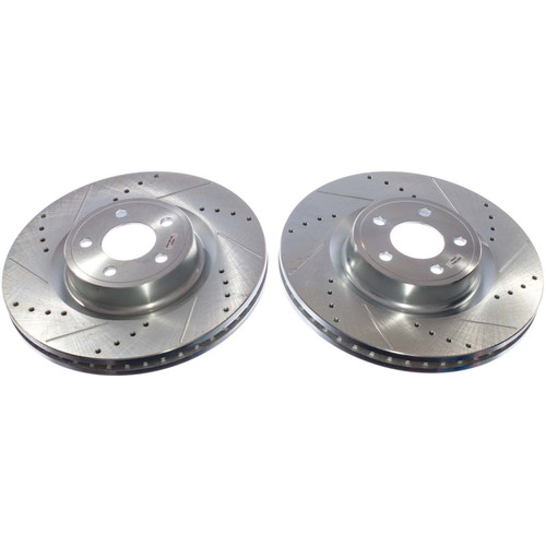 - Drilled and Slotted Rotor Pair AR85220XPR - front view